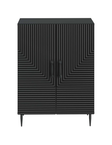Mobiletto da Bagno HAARLEM Nero 59,5 x 31 x 80 cm