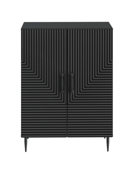 Mobiletto da Bagno HAARLEM Nero 59,5 x 31 x 80 cm