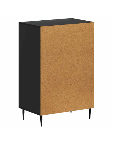Mobiletto da Bagno HAARLEM Nero 59,5 x 31 x 80 cm
