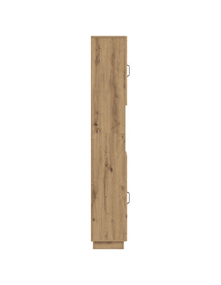 Armadio da Bagno con Ripiano Aperto HOORN Rovere Artigianale