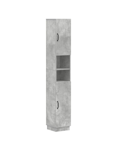 Armadio da Bagno con Ripiano Aperto HOORN Grigio Cemento