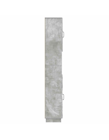 Armadio da Bagno con Ripiano Aperto HOORN Grigio Cemento