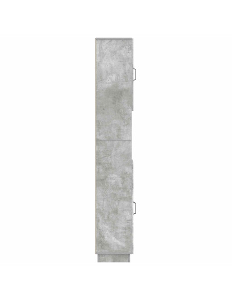 Armadio da Bagno con Ripiano Aperto HOORN Grigio Cemento