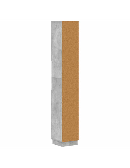 Armadio da Bagno con Ripiano Aperto HOORN Grigio Cemento