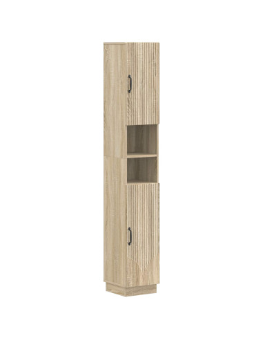 Armadio da Bagno con Ripiano Aperto HOORN Rovere Sonoma