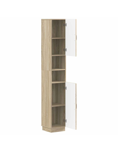 Armadio da Bagno con Ripiano Aperto HOORN Rovere Sonoma