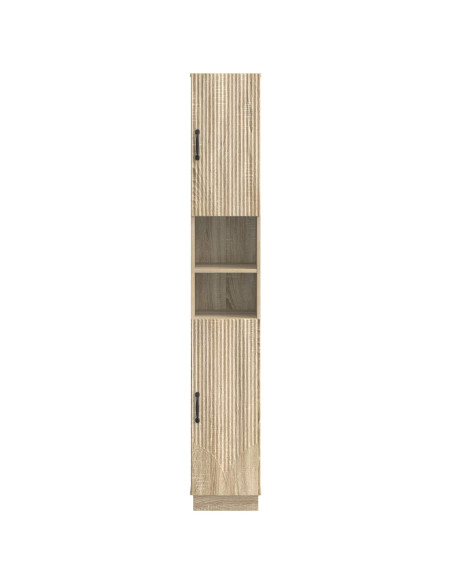Armadio da Bagno con Ripiano Aperto HOORN Rovere Sonoma