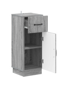 Mobiletto da Bagno HOORN Sonoma grigio 30 x 31 x 77 cm 2