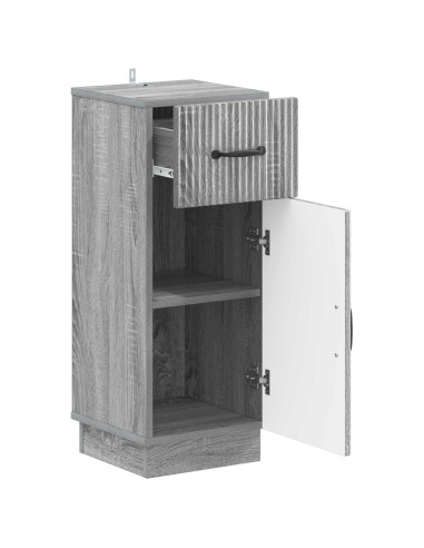 Mobiletto da Bagno HOORN Sonoma grigio 30 x 31 x 77 cm