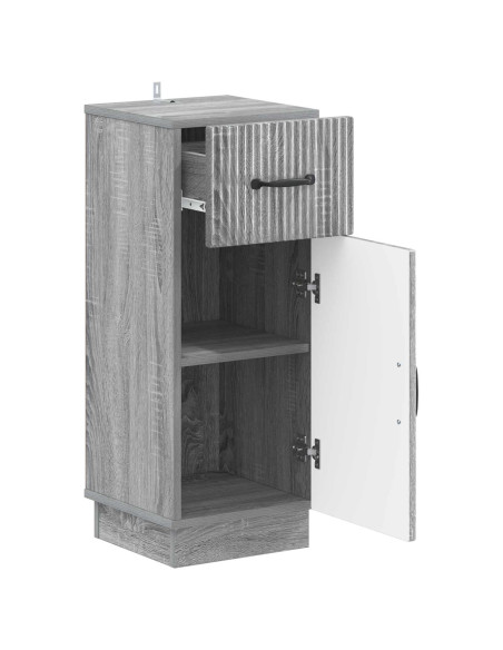 Mobiletto da Bagno HOORN Sonoma grigio 30 x 31 x 77 cm