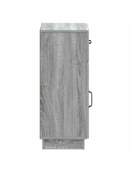 Mobiletto da Bagno HOORN Sonoma grigio 30 x 31 x 77 cm