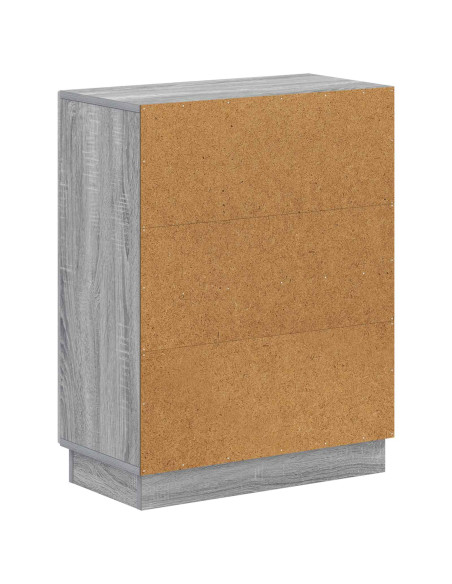 Mobiletto da Bagno HOORN Sonoma grigio 59,5 x 31 x 77 cm