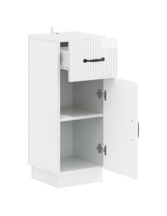 Mobiletto da Bagno HOORN Bianco Lucido 30 x 31 x 77 cm 2