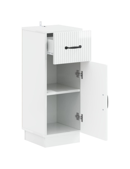 Mobiletto da Bagno HOORN Bianco Lucido 30 x 31 x 77 cm