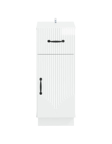 Mobiletto da Bagno HOORN Bianco Lucido 30 x 31 x 77 cm