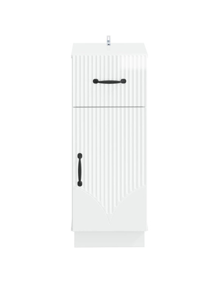 Mobiletto da Bagno HOORN Bianco Lucido 30 x 31 x 77 cm