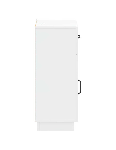 Mobiletto da Bagno HOORN Bianco Lucido 30 x 31 x 77 cm