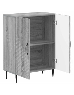 Mobiletto da Bagno HAARLEM Sonoma grigio 59,5 x 31 x 80 cm 2