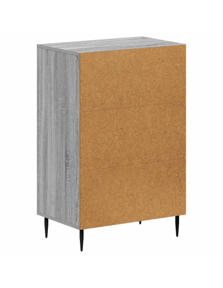 Mobiletto da Bagno HAARLEM Sonoma grigio 59,5 x 31 x 80 cm