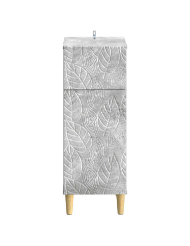 Mobiletto da Bagno DELFT Grigio Cemento 30 x 31 x 80 cm