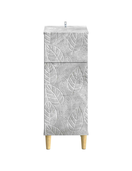 Mobiletto da Bagno DELFT Grigio Cemento 30 x 31 x 80 cm
