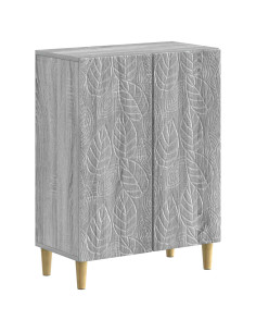 Mobiletto da Bagno DELFT Sonoma grigio 59,5 x 31 x 80 cm
