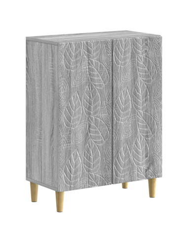 Mobiletto da Bagno DELFT Sonoma grigio 59,5 x 31 x 80 cm
