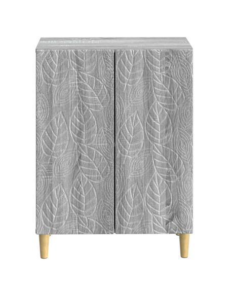 Mobiletto da Bagno DELFT Sonoma grigio 59,5 x 31 x 80 cm