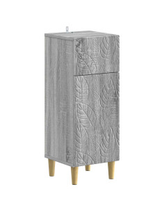 Mobiletto da Bagno DELFT Sonoma grigio 30 x 31 x 80 cm