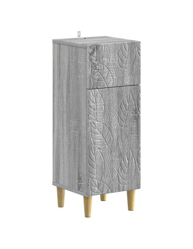 Mobiletto da Bagno DELFT Sonoma grigio 30 x 31 x 80 cm