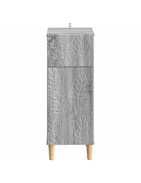 Mobiletto da Bagno DELFT Sonoma grigio 30 x 31 x 80 cm