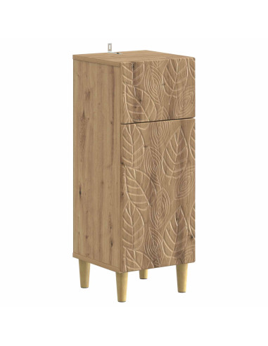 Mobiletto da Bagno DELFT Rovere Artigianale 30 x 31 x 80 cm