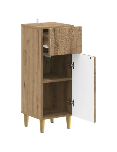 Mobiletto da Bagno DELFT Rovere Artigianale 30 x 31 x 80 cm