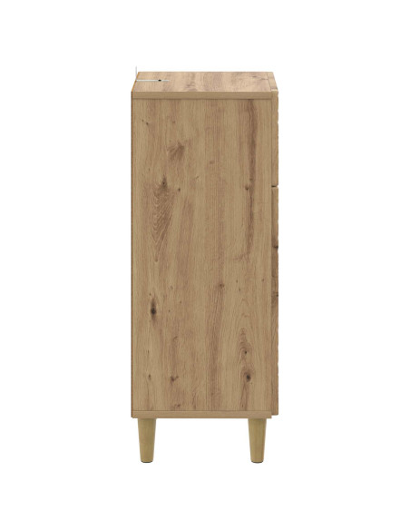 Mobiletto da Bagno DELFT Rovere Artigianale 30 x 31 x 80 cm
