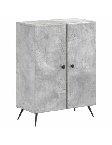 Mobiletto da Bagno BREDA Grigio Cemento 59,5 x 31 x 80 cm