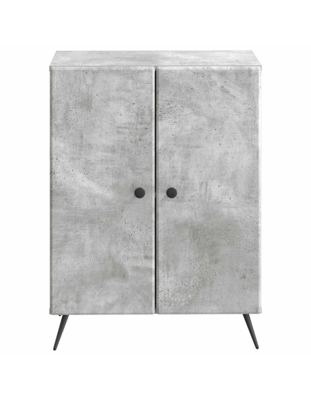 Mobiletto da Bagno BREDA Grigio Cemento 59,5 x 31 x 80 cm