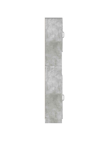 Armadio da Bagno con Ripiano Aperto UTRECHT Grigio Cemento