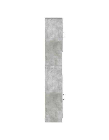Armadio da Bagno con Ripiano Aperto UTRECHT Grigio Cemento