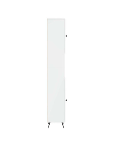 Armadio da Bagno con Ripiano Aperto BREDA Bianco Lucido