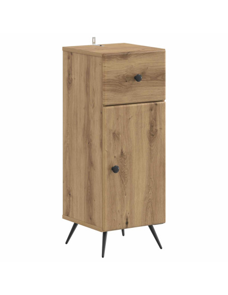 Mobiletto da Bagno BREDA Rovere Artigianale 30 x 31 x 80 cm