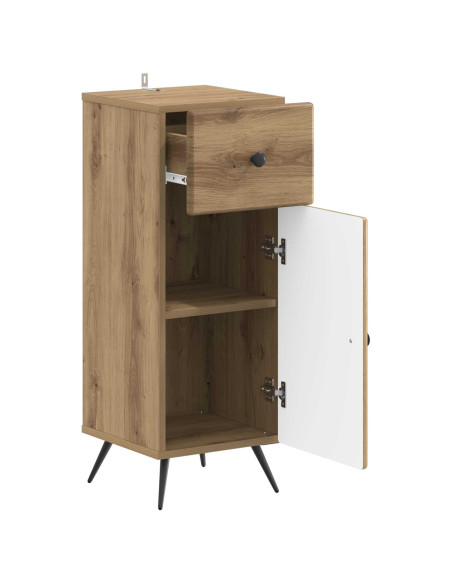 Mobiletto da Bagno BREDA Rovere Artigianale 30 x 31 x 80 cm