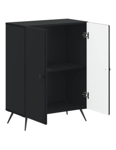 Mobiletto da Bagno BREDA Nero 59,5 x 31 x 80 cm 2