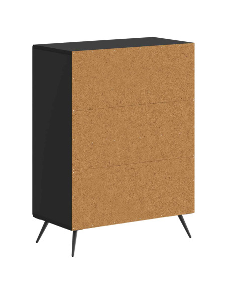 Mobiletto da Bagno BREDA Nero 59,5 x 31 x 80 cm