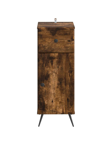 Mobiletto da Bagno BREDA Rovere Fumo 30 x 31 x 80 cm