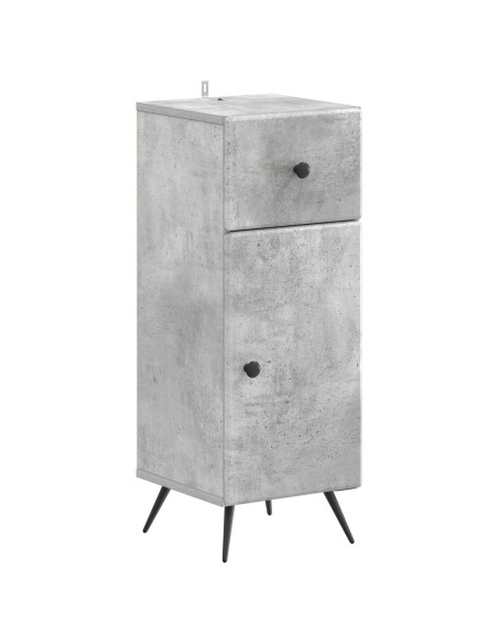 Mobiletto da Bagno BREDA Grigio Cemento 30 x 31 x 80 cm