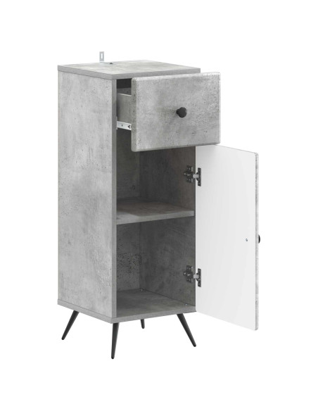 Mobiletto da Bagno BREDA Grigio Cemento 30 x 31 x 80 cm
