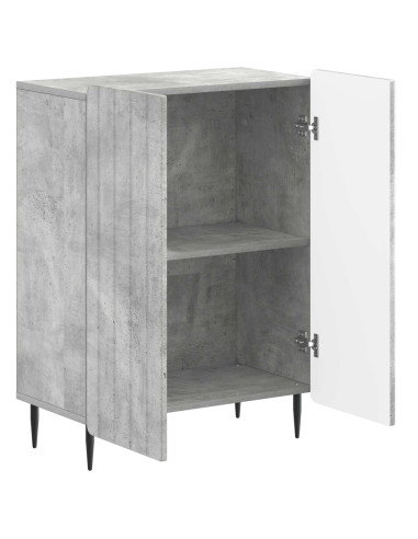 Mobiletto da Bagno ZWOLLE Grigio Cemento 59,5 x 31 x 79,5 cm
