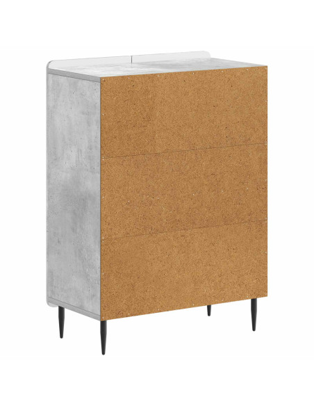 Mobiletto da Bagno ZWOLLE Grigio Cemento 59,5 x 31 x 79,5 cm