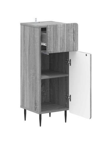 Mobiletto da Bagno ZWOLLE Sonoma grigio 30 x 31 x 79,5 cm