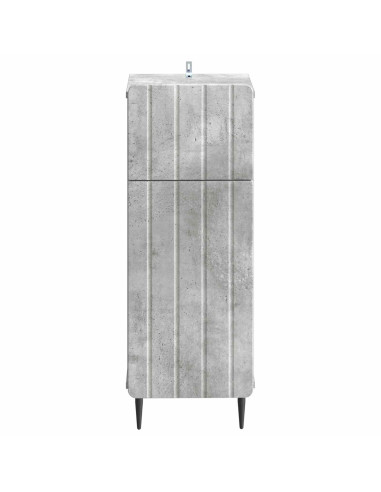 Mobiletto da Bagno ZWOLLE Grigio Cemento 30 x 31 x 79,5 cm